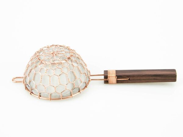 Kanaami-Tsuji infuser/strainer (copper with wood handle)